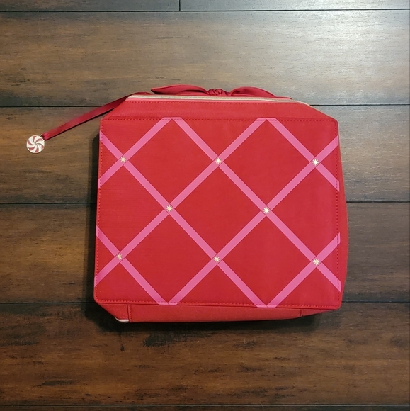 Estée Lauder Large Red and Pink Cosmetic Bag/Case - Picture 1 of 5
